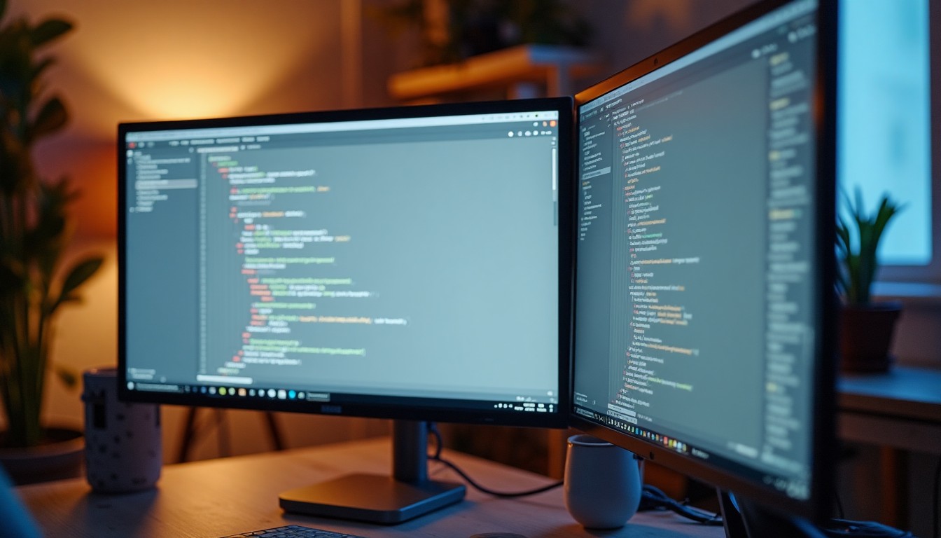 Screenshot of SolarSoft Media’s modular page layout in code editor showing PHP partial includes and Bootstrap grid structure.